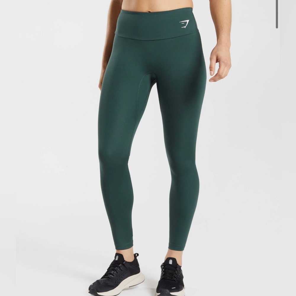 GYMSHARK Training Leggings - Obsidian Green